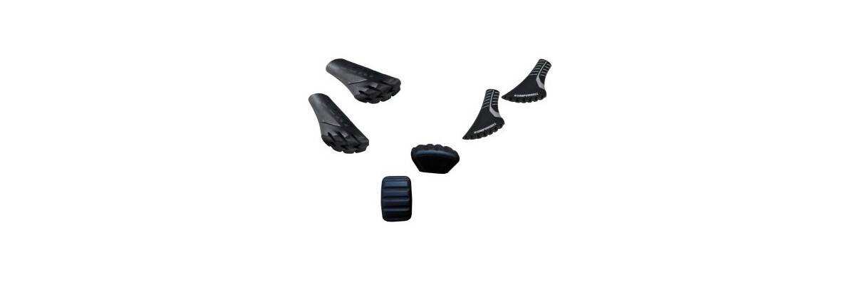 Welche Pads auf welche Spitze? Unser Gummipuffer Vergleich! - Nordic Walking Gummipuffer: Unterschiede und Kompatibilität
