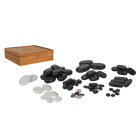 Hot Stone Massage Steine Set 68 Teile incl. Holzkiste