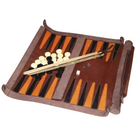 Leathersafe Roll & Play Packgammon,