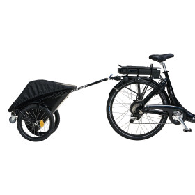 WINTHER Donkey, Fahrrad Lastanhänger schwarze Plane