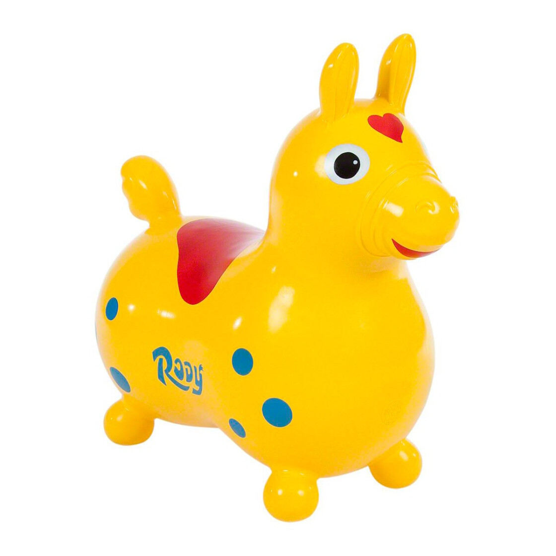 Gymnic Rody Sprungpferd in blau gelb oder rot Cavallo Schaukelpferd 