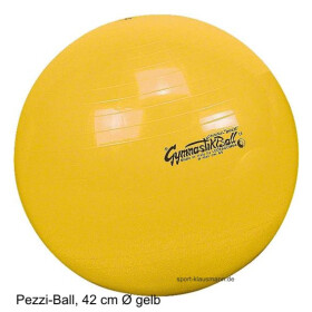 Pezziball Original 42cm gelb mit Übungsanleitung 