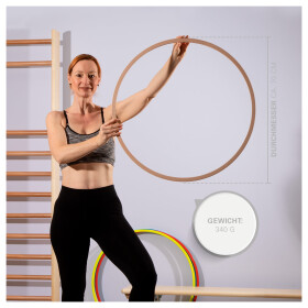 Gymnastikreifen aus Holz 70 cm Durchmesser, 340 g