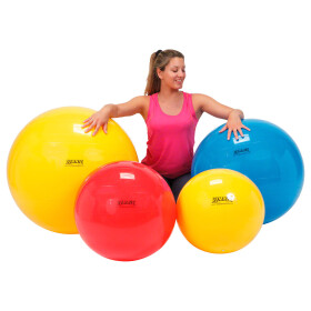 GYMNIC Ball Gymnastikball, Sitzball, 75 cm, gelb