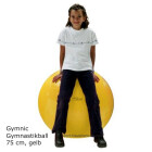 GYMNIC Ball Gymnastikball, Sitzball, 75 cm, gelb