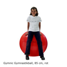 GYMNIC Ball Gymnastikball, Sitzball, 85 cm, rot