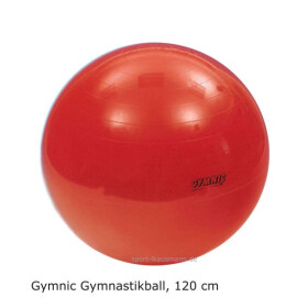 GYMNIC Ball Gymnastikball, Sitzball, 120 cm, rot