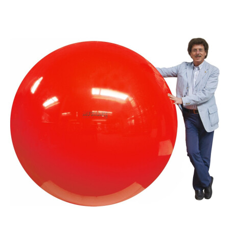Megaball metallic 50 cm silber/rosa Kinder Spielball Polyester-Ball 