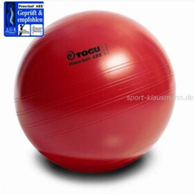 TOGU Powerball ABS, Gymnastikball rot, max. Ø 65 cm