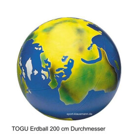 TOGU Erdball, mit Kontinenten bedruckt - 200 cm Durchmesser