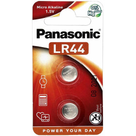 Panasonic Knopfbatterie,LR44 2 Stück