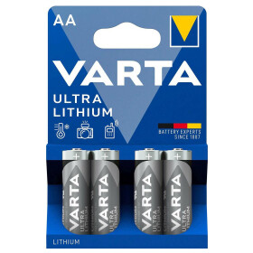 Varta Batterie Ultra Lithium,AA / Mignon 4 Stück