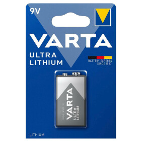 Varta Batterie Ultra Lithium,9V-Block 1 Stück