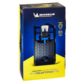 Michelin Doppelzylinder Fußluftpumpe Analog 7 Bar
