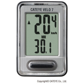 CATEYE Fahrradcomputer Velo 7 - CC-VL520 Silber