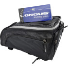 Longus Gepäckträgertasche Volume, Schwarz, Klettbefestigung für Gepäckträger