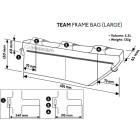 PRO Rahmentasche Discover Team 5,5 l