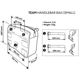 PRO Lenkertasche klein Discover 2,5 l