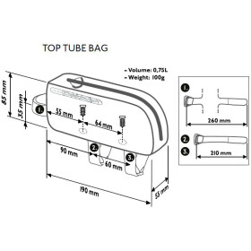 PRO Oberrohrtasche Discover 0,75 l