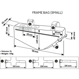 PRO Rahmentasche klein Discover 3,0 l