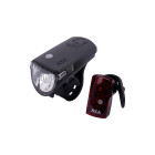 AXA AKKULEUCHTENSET, schwarz