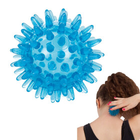 Reflex-Ball / Igelball / Massageball,  6 cm blau