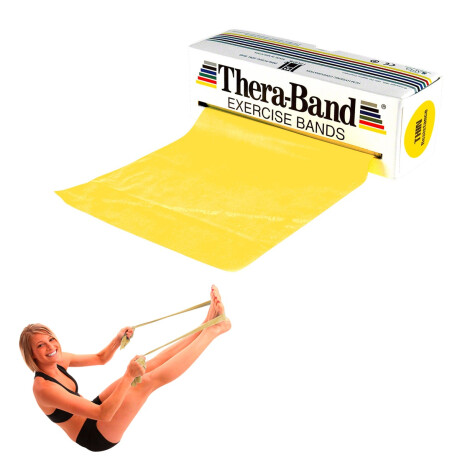 Thera-Band Übungsband 5,50 m x 12,8 cm leicht, gelb