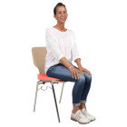 Orthopädisches Sitz-Keilkissen extra hart 38 x 38 cm Rot