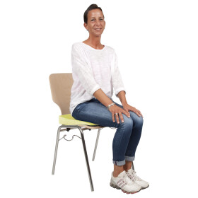 Orthopädisches Sitz-Keilkissen extra hart 38 x 38 cm Gelb