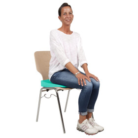Orthopädisches Sitz-Keilkissen extra hart 38 x 38 cm Grün