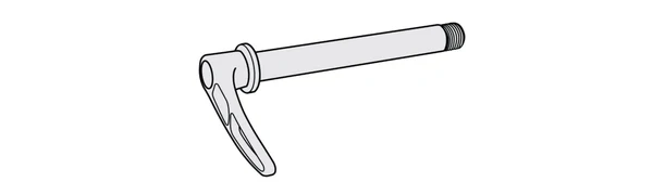 Die Steckachse ist eine stabile, durchgehende Achse